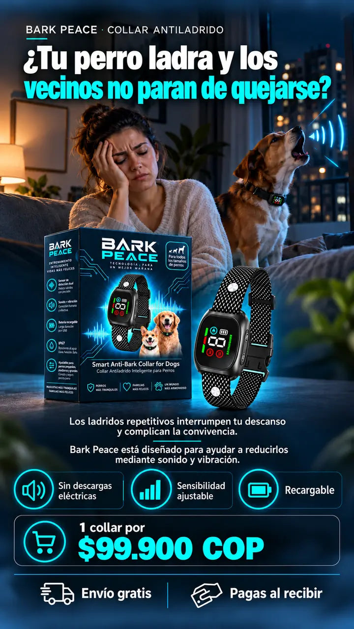 Menos ladridos, más paz en casa — BARK PEACE