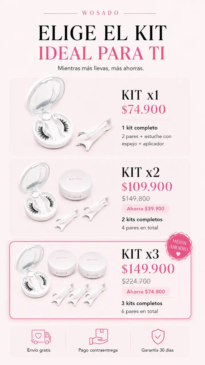Elige tu kit Wosado — Kit x1 / x2 / x3