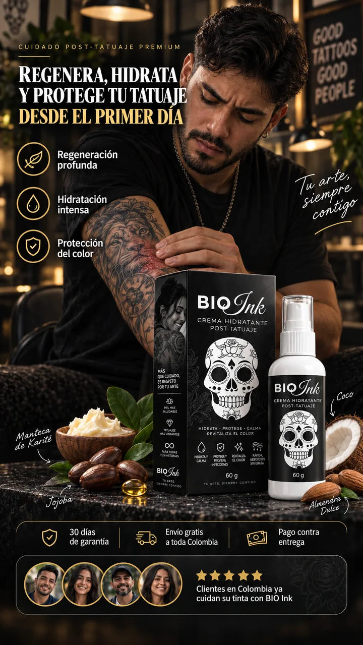 Regenera, hidrata y protege tu tatuaje desde el primer día — BIO Ink