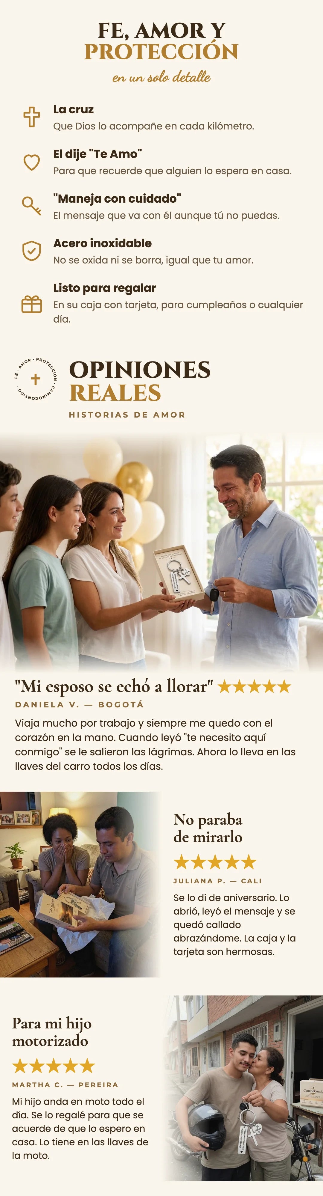 Fe, amor y protección y opiniones reales