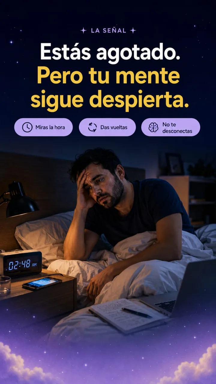 La señal — miras el techo a las 2 AM