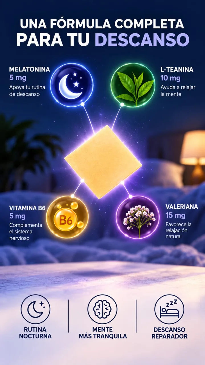 Fórmula — Melatonina + L-Teanina + Valeriana + B6
