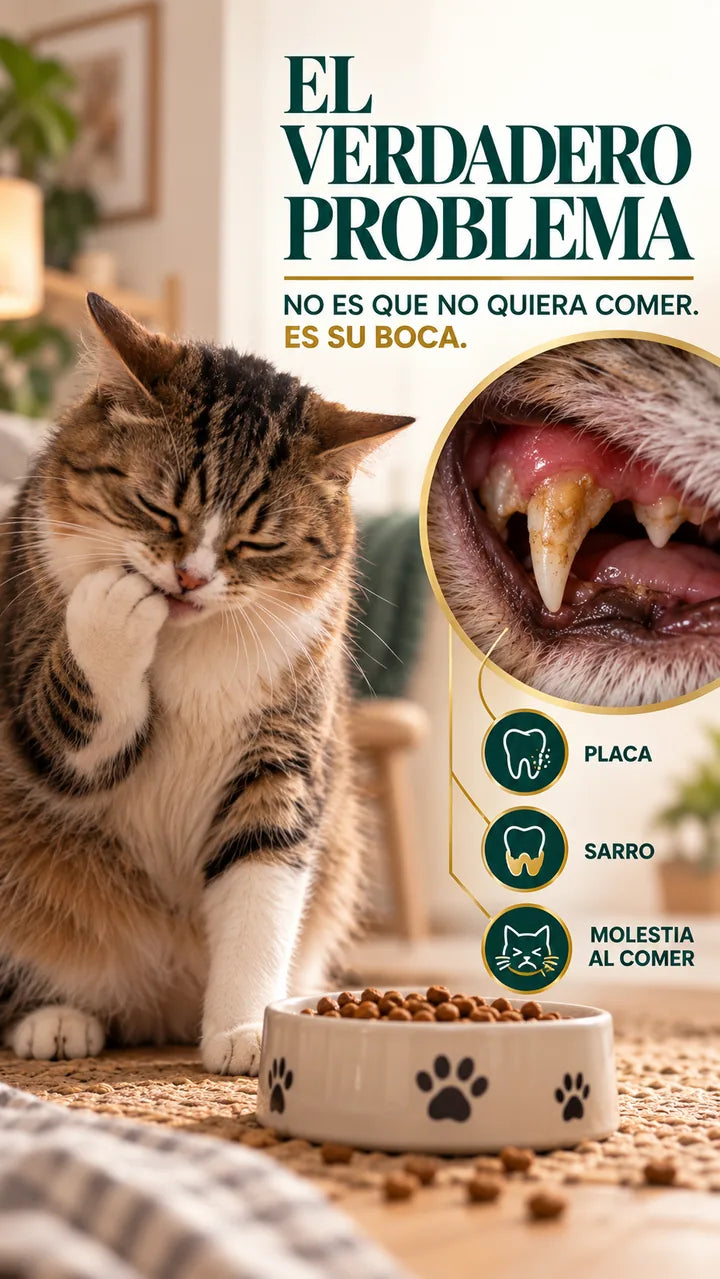 El verdadero problema oral en gatos