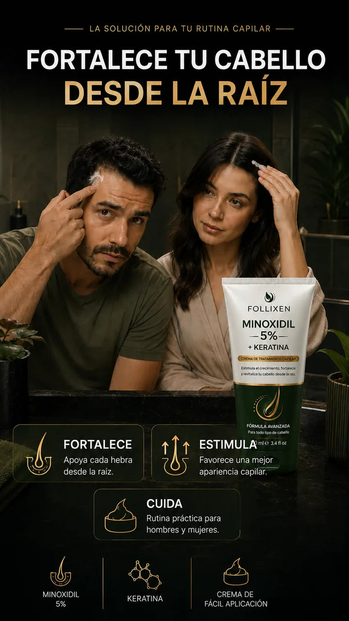 Fortalece tu cabello desde la raíz — hombres y mujeres