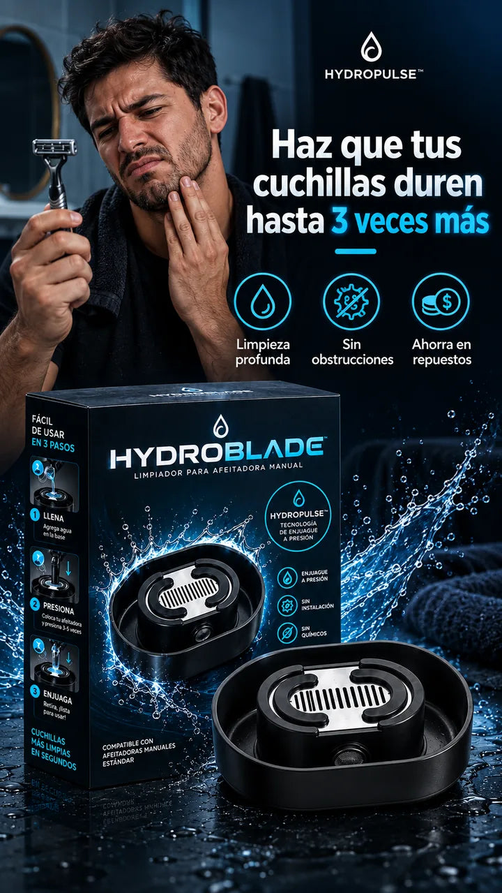 Haz que tus cuchillas duren hasta 3 veces más — HYDROBLADE