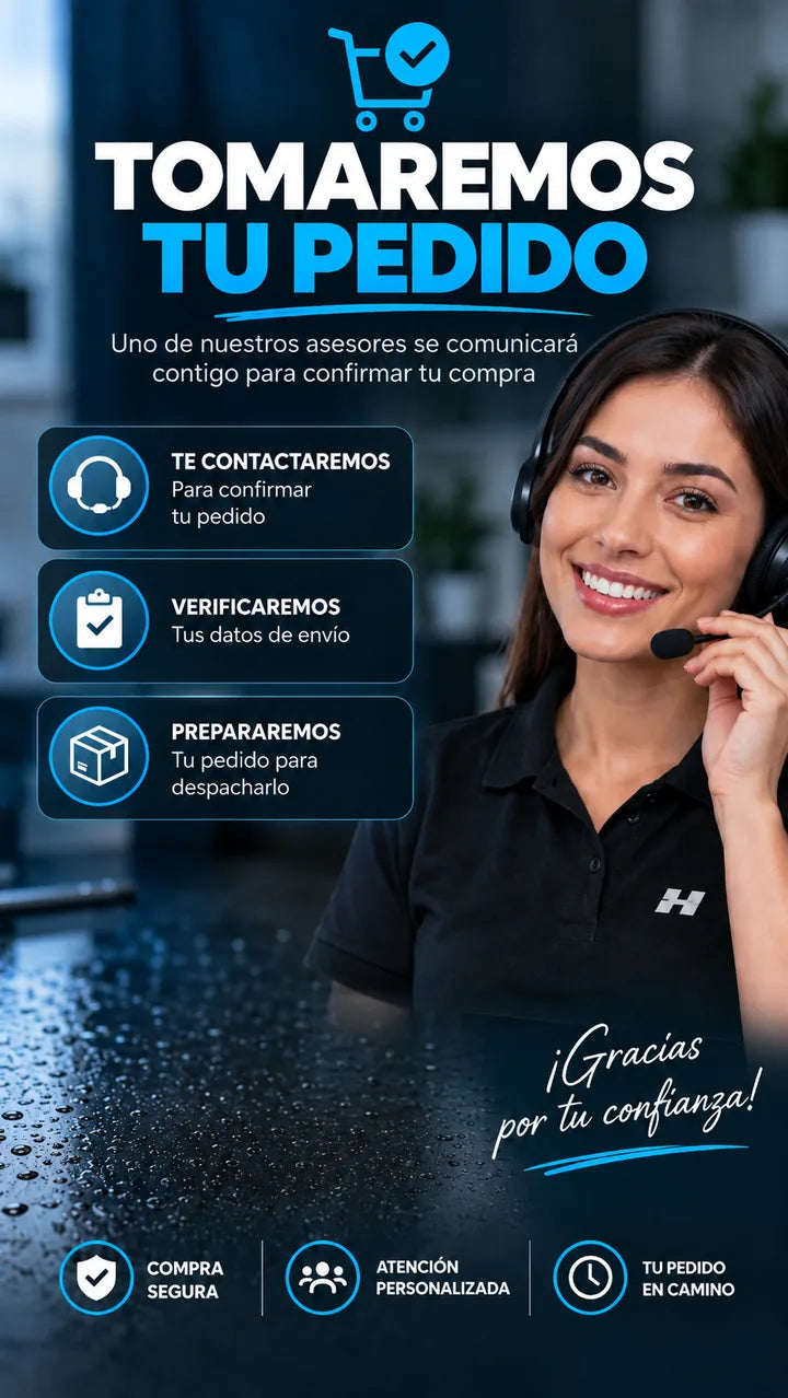 Así tomaremos tu pedido