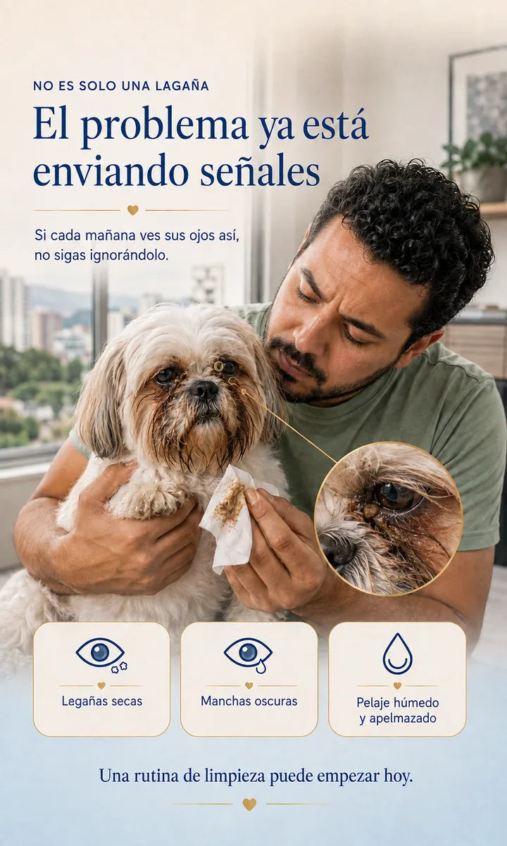 La señal — legañas y secreción diaria