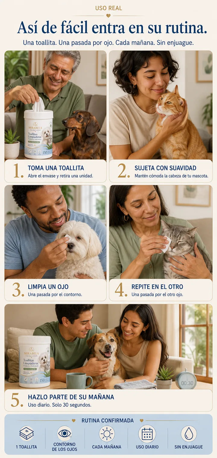 Uso real — 30 segundos por mañana