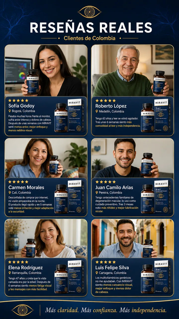 Testimonios reales — MIRAVIT