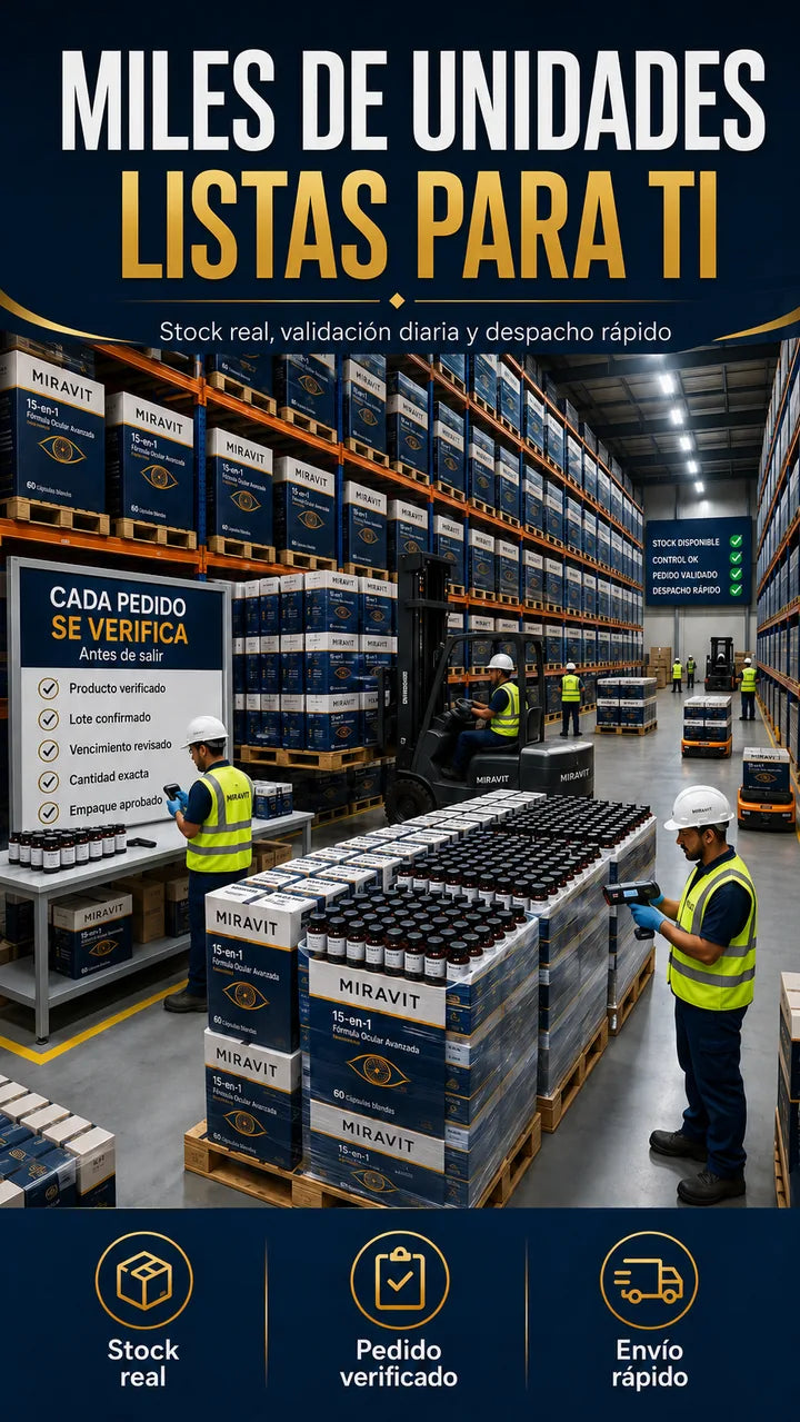 Bodega y validación masiva — MIRAVIT