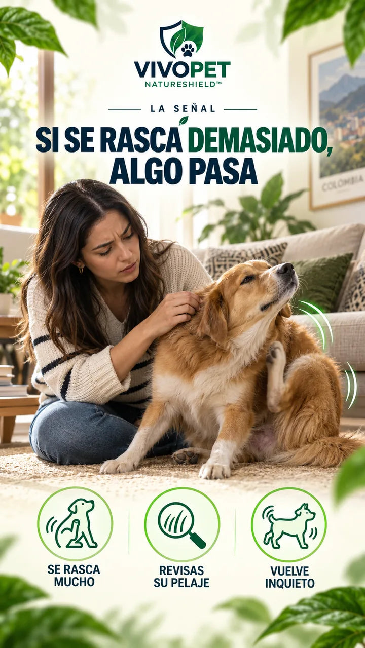 La señal — tu perro se rasca sin parar