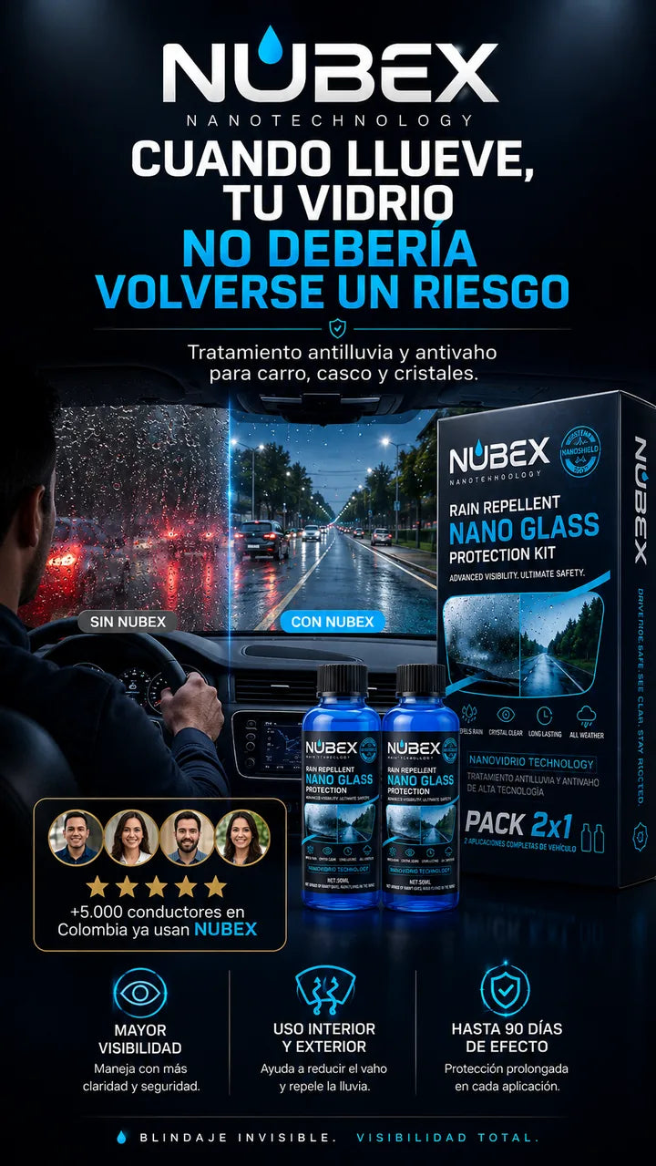 NubeX Nanotechnology — Cuando llueve, tu vidrio no debería volverse un riesgo