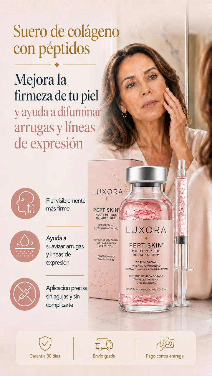 Recupera la apariencia de firmeza y luminosidad — LUXORA Peptiskin