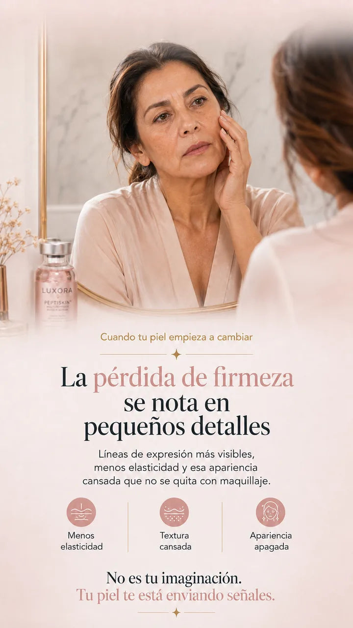 La pérdida de firmeza se nota en pequeños detalles