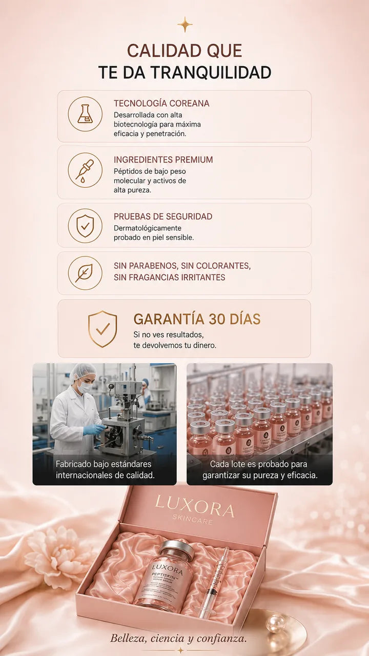 Calidad que te da tranquilidad — pruebas + garantía 30 días
