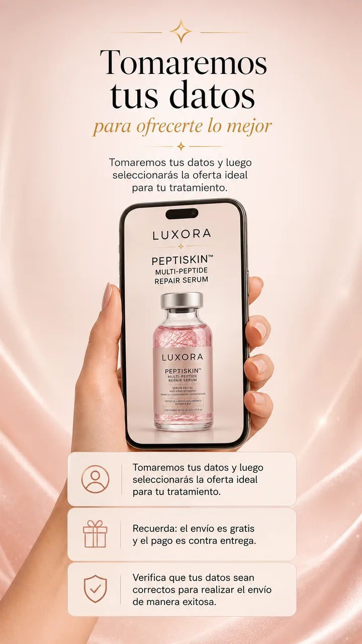 Tomaremos tus datos para ofrecerte lo mejor