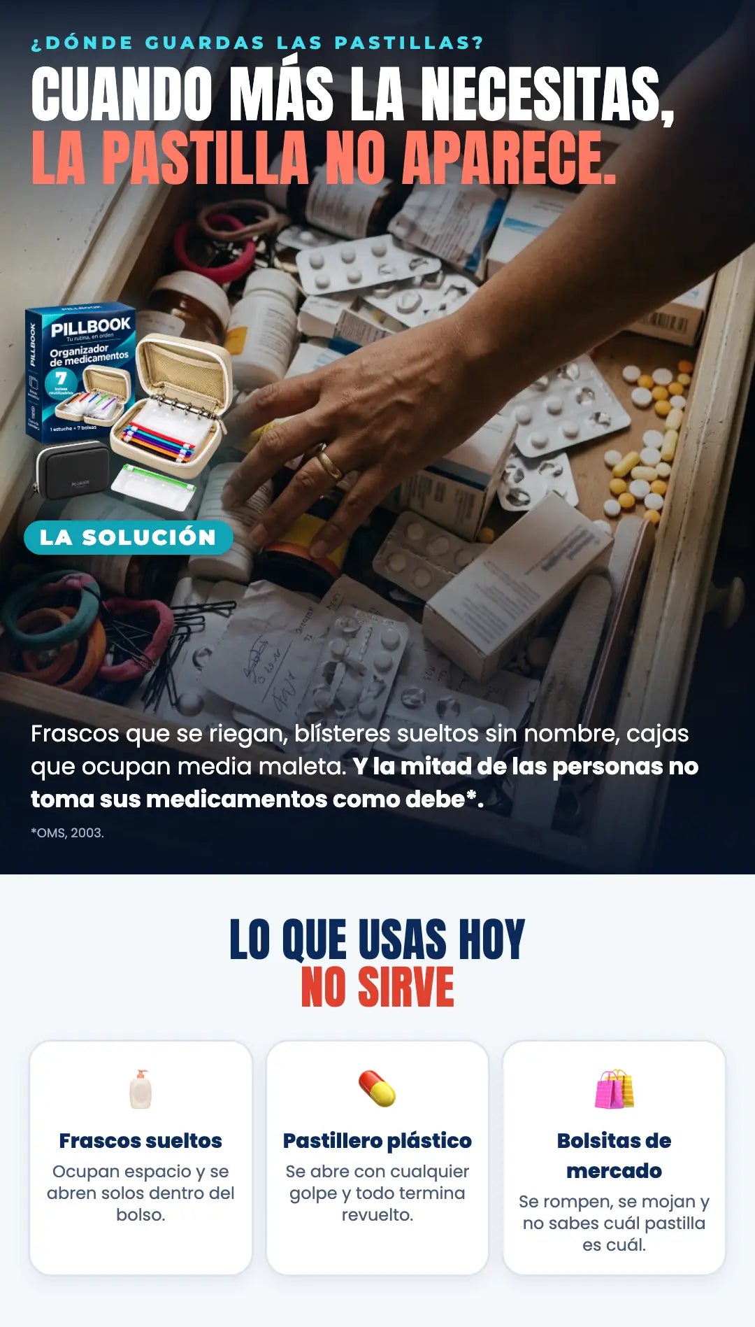 Cuando más la necesitas, la pastilla no aparece