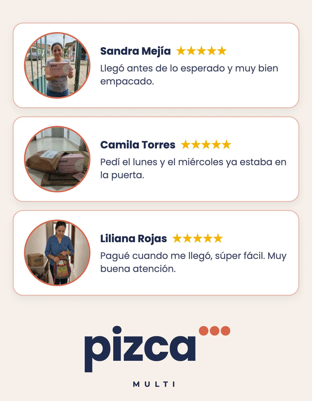 Reseñas de envío
