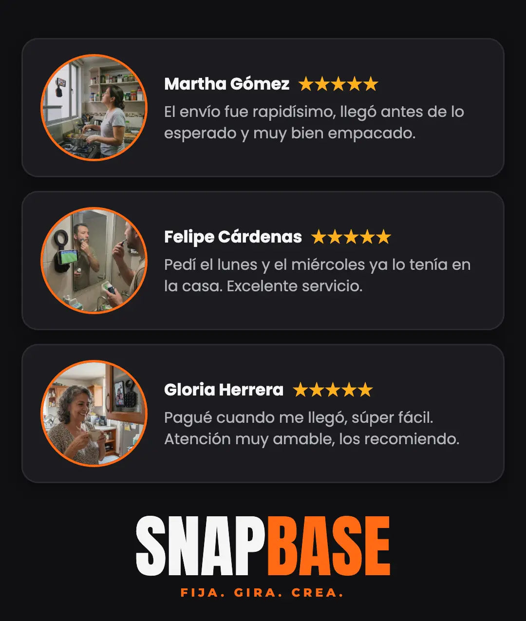 Reseñas de envío
