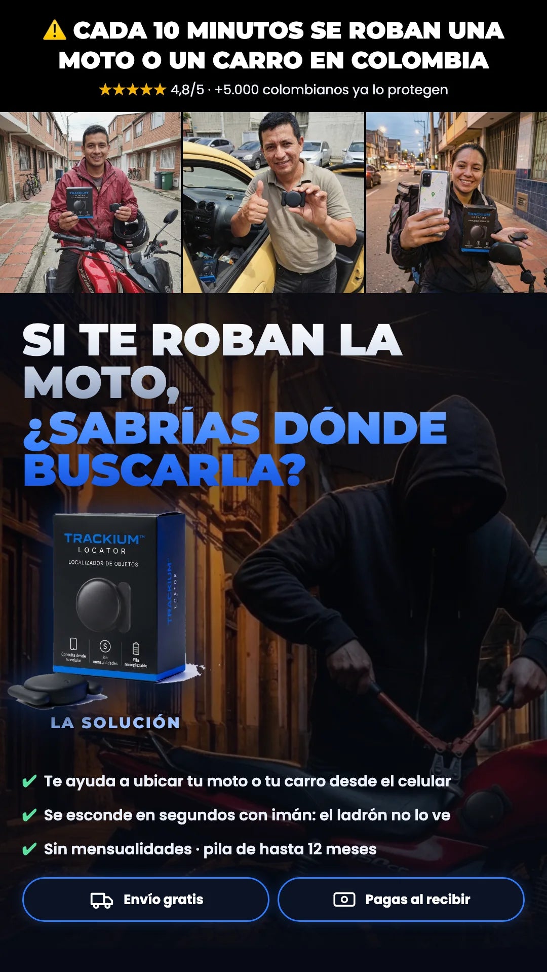 Si te roban la moto, ¿sabrías dónde buscarla? Trackium