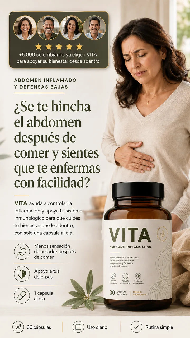 VITA — ¿Te sientes pesado, sin energía y te enfermas con facilidad?