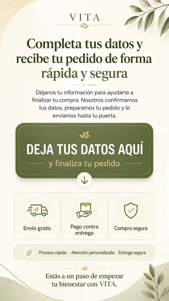 Deja tus datos aquí y finaliza tu pedido