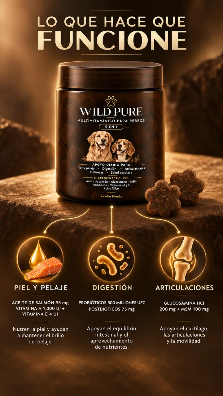 Fórmula — Salmón + Glucosamina + MSM + Probióticos