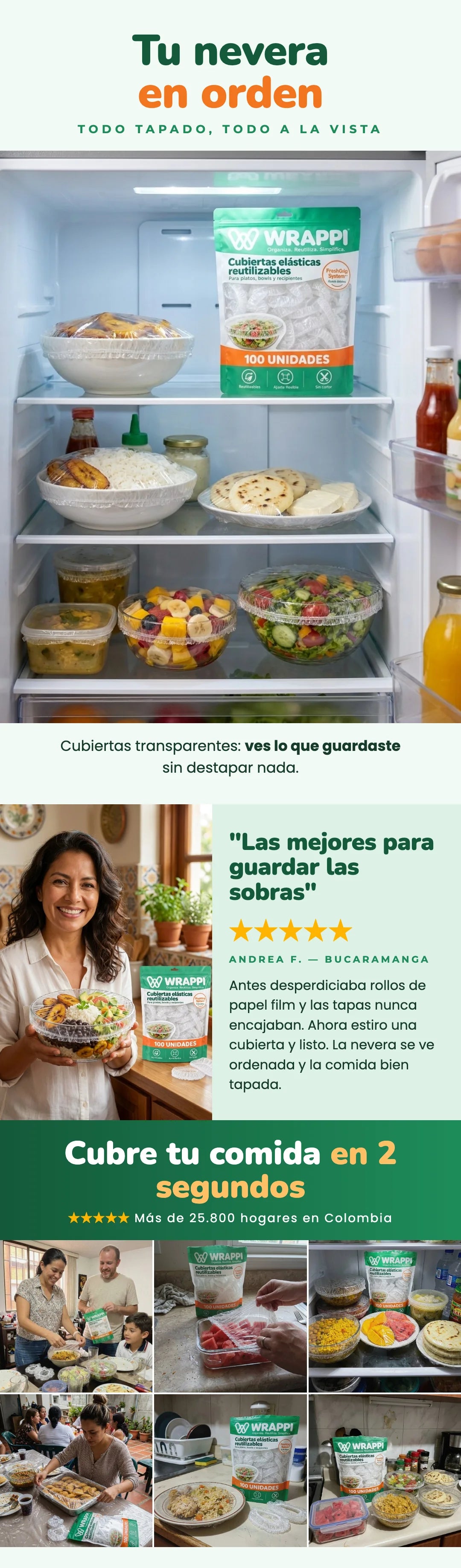 Tu nevera en orden
