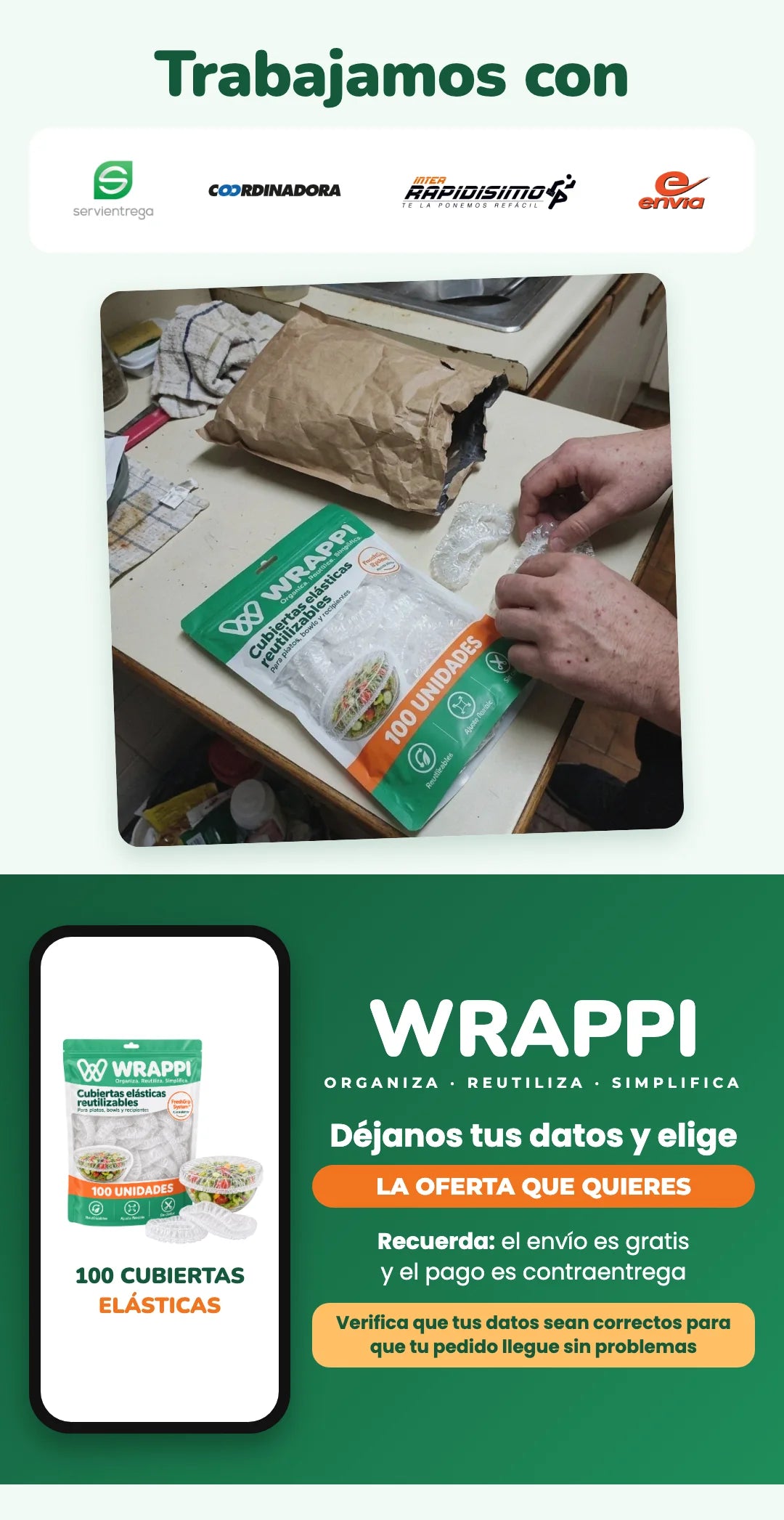 Trabajamos con las principales transportadoras